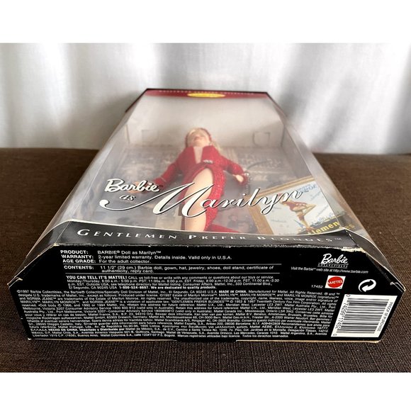 Marilyn Monroe Barbie doll, new in box! Collector edition. Red dress. 1997 - Picture 3 of 3